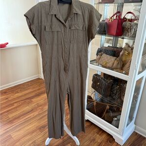 Tahari Olive Jumpsuit